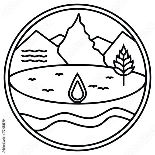drought-and-water-shortage-vector-isolated-on-whit.eps
