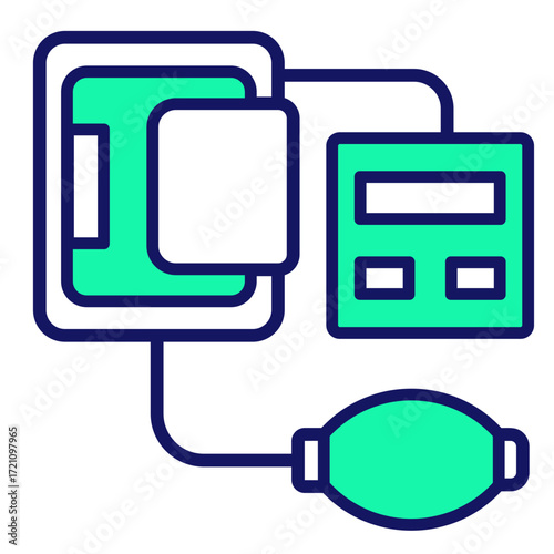 Blood Pressure Gauge  Icon Set Multiple Style Collection