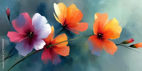 Vibrant Floral Arrangement Painting