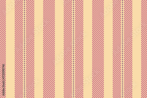 Classic stripe pattern in red and beige. Seamless textile design for backgrounds, apparel, or interiors. Versatile and timeless for various creative projects.