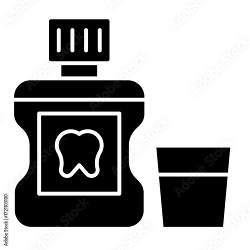 Mouthwash  Icon Set Multiple Style Collection
