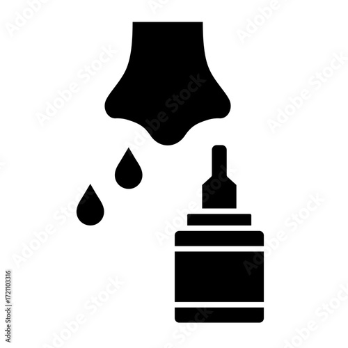 Nasal Spray  Icon Set Multiple Style Collection