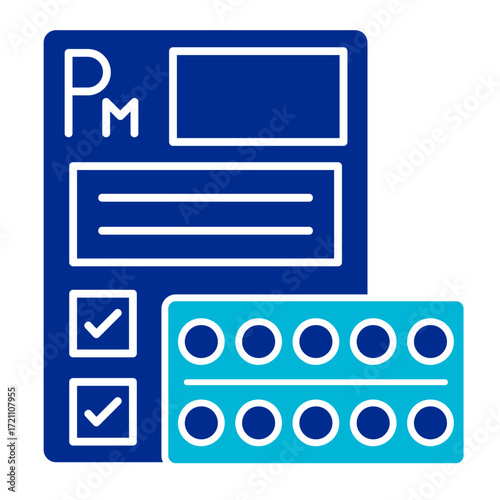 Medical Prescription  Icon Set Multiple Style Collection