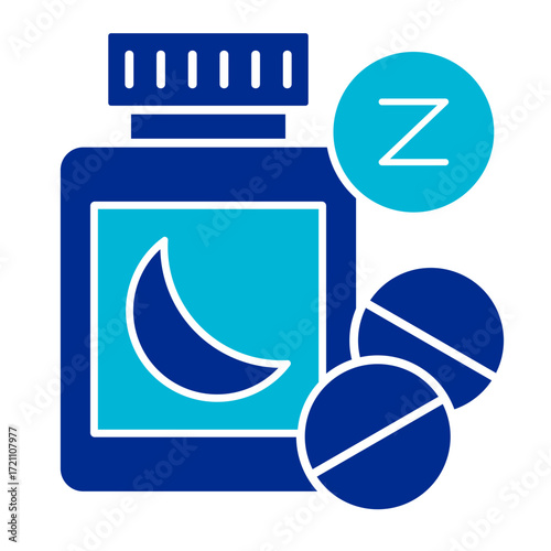Sleeping Pills  Icon Set Multiple Style Collection