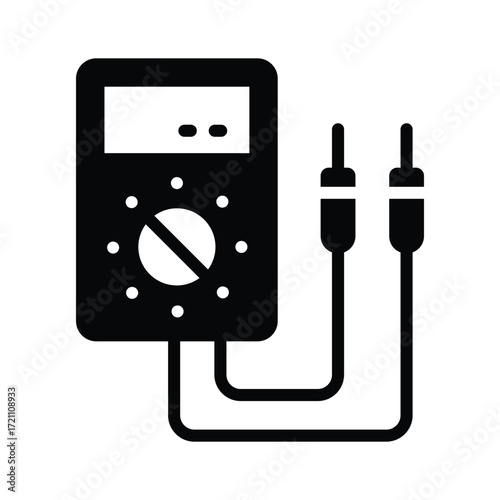 Creatively designed amazing icon of multimeter in trendy style