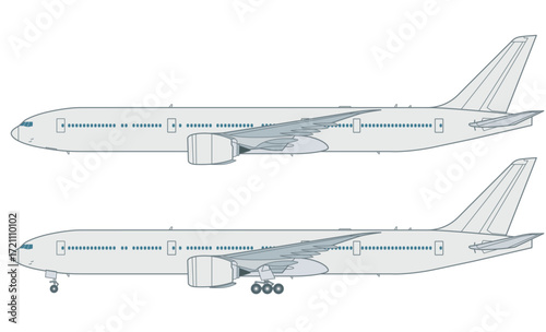 Amerikanisches Passagierflugzeug 777-9