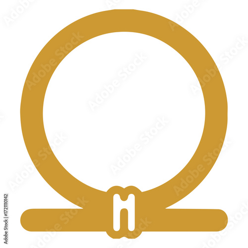 Symbol Shen ring Egyptian gold