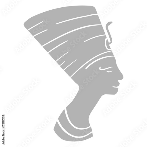 Symbol Nefertiti Egyptian shadow