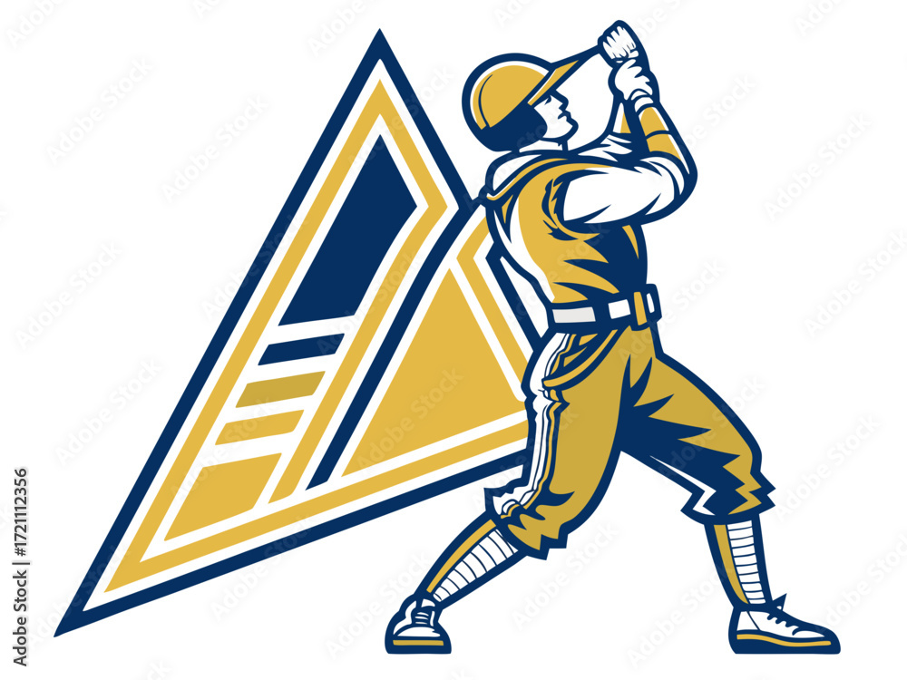 Obraz premium Silhouette of a climber reaching the mountain apex.