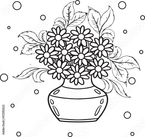 coloring pages, color page, flower, vector, floral, nature, leaf, plant, illustration, spring, art, design, drawing, flowers, decoration, summer, blossom, pattern, bouquet, garden, beauty, branch, pet