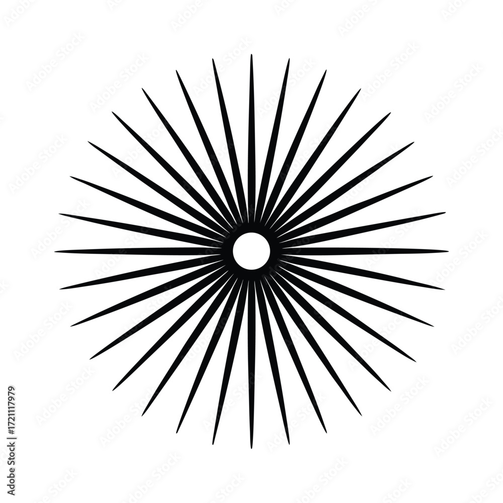 Obraz premium Abstract Sunburst Lines