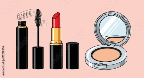 Achieve Your Perfect Look With Essential Makeup Items Lipstick, Mascara, and Powder for a Flawless Finish and Boosted Confidence Every Day