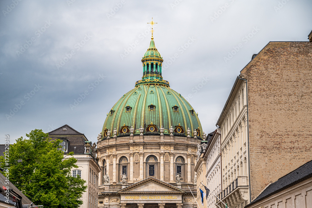 Fototapeta premium Die Kuppel der Frederiks Kirk in Kopenhagen