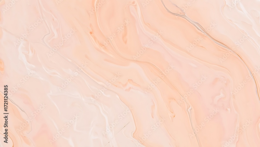 Fototapeta premium Soft peach and cream marble texture with subtle veining
