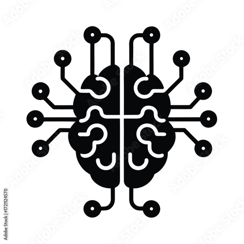 Ai Brain Circuit Icon
