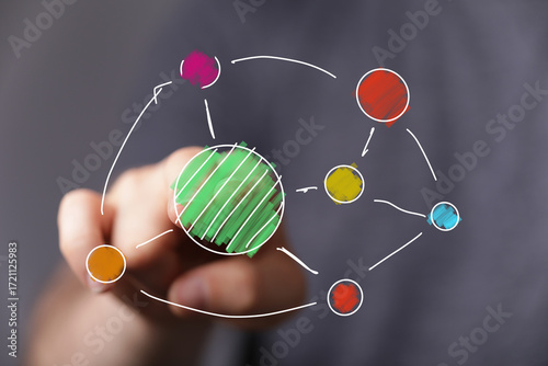 Concept image of a hand dra...