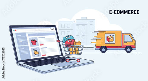 Streamlined E-commerce Online Shopping and Fast Delivery