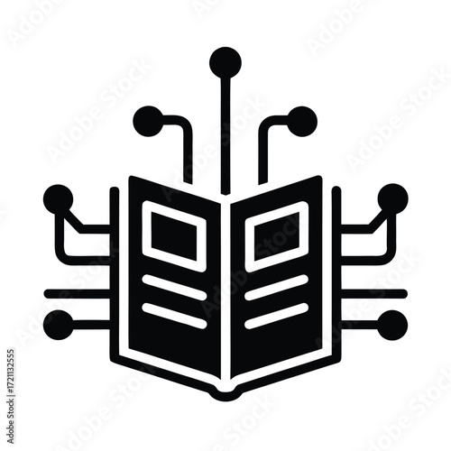 Ai Powered Digital Book Icon