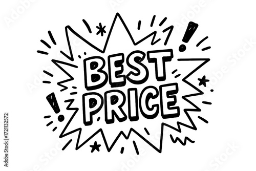 Best price shopping icon set. discount, best deals icons solid collection