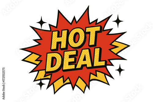 Discount, sale comic style icon set. promotion, bargain icons in 3d collection