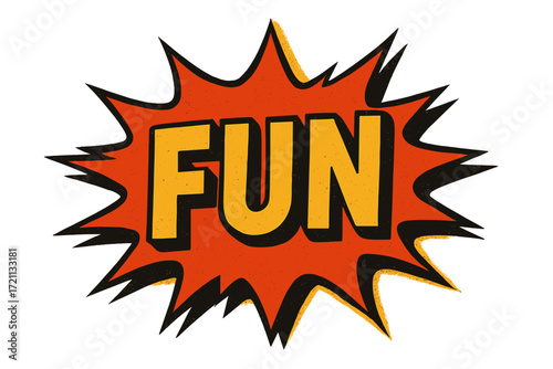 Comic book text burst icon set. fun, retro, explosion icons in flat style collection