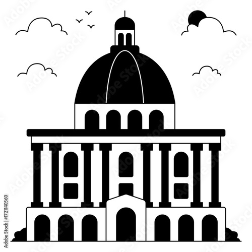 Perfect design icon of oxford university