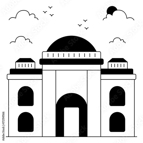 Premium design icon of egyptian museum cairo
