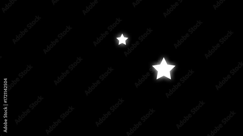 custom made wallpaper toronto digitalstar rating animation with shining golden stars symbolizing positive customer review, satisfaction, business quality evaluation, recommendation, isolated on black or Black background