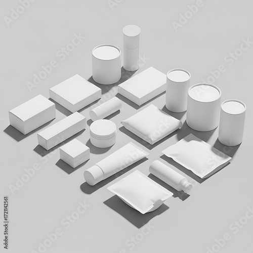 White Packaging Design Mockups.