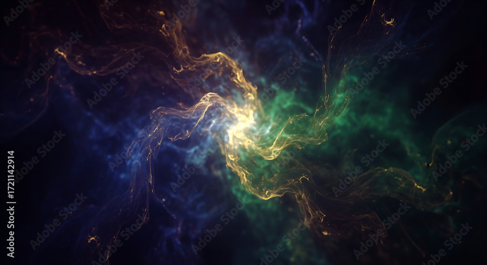 Obraz premium Abstract Cosmic Energy Nebula