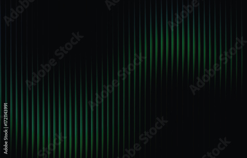 Ribbed abstract glass texture with vertical blue gradient lines, futuristic luminous background with elegant geometric symmetry, bold dynamic modern design pattern, digital vector illustration