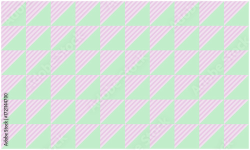 Pastel Geometric Pattern｜パステル幾何学模様・三角ストライプ背景素材