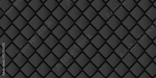 Abstract square geometric pattern design with gradient 3d effect | Modern seamless pattern for texture, decoration, fabric | Futuristic concept gray vector background design