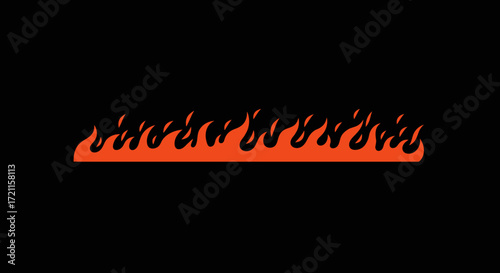 Fiery explosion of vibrant flames energizing a dark scene with intense heat and passion