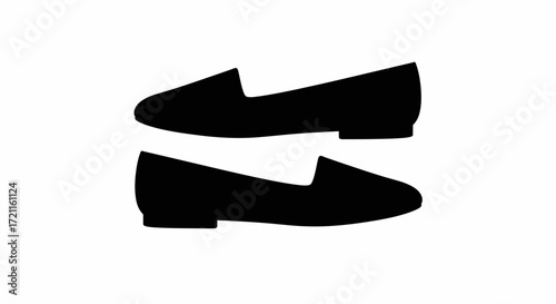 Stylish black slip-on loafers for women casual and formal footwear design
