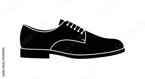 Elegant black oxford dress shoe for formal occasions and business wear classic footwear