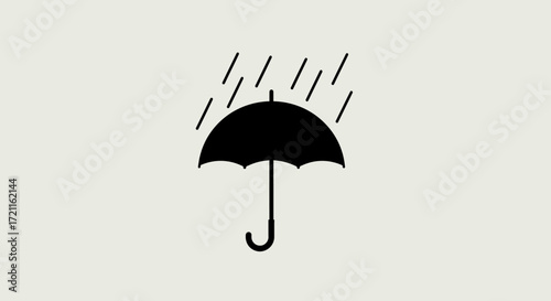 Protect your goods from rain shipping symbol umbrella icon weather protection symbol