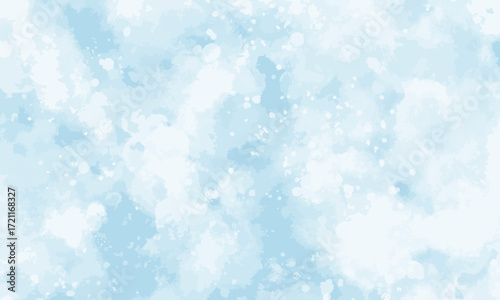 水彩で描いた水中のバブル　ベクター