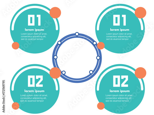 A professional business infographic template featuring a clean, modern design ideal for corporate presentations, annual reports, marketing strategies, and startup pitch decks. This infographic 6