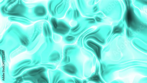 Abstract liquid plasma pattern in glowing turquoise color. Suitable for backgrounds, sciencethemed designs, and technology concepts. Great for digital projects.