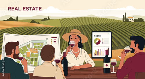 Investment prospects in vineyard properties, a relaxed review on a rural setting