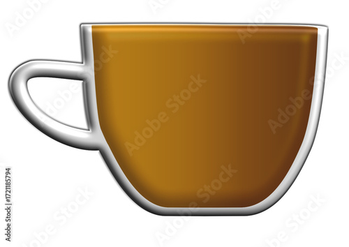 the cup of coffe vector illustration  \