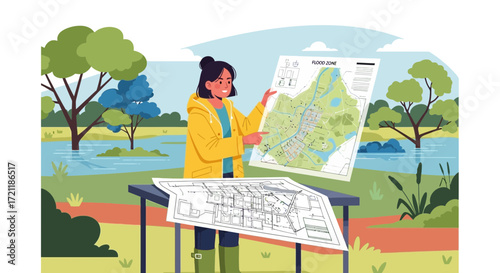 Navigating Nature's Fury: A Detailed Analysis of Flood Zone Mapping in the Countryside