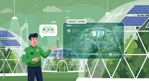 Futuristic Eco-Habitat Concept with Sustainable Energy and Smart Farming Initiatives