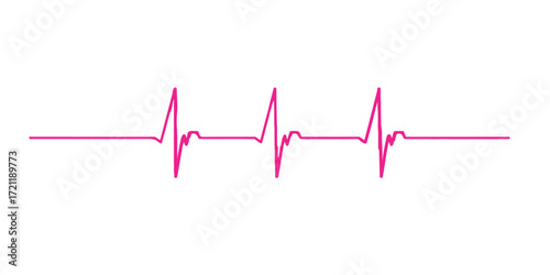 The healthy heartbeat cardiogram wave on the monitor illustrates a vital pulse rate line in medical technology