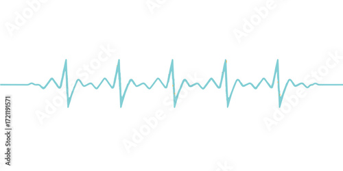 Green medical monitor shows a strong, steady heartbeat on an electrocardiogram line, illustrating a healthy cardiac rhythm