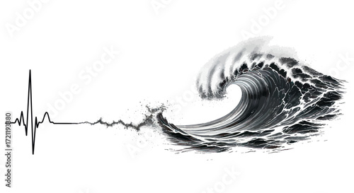 Heartbeat of the Ocean: Expressing the Vitality and Rhythmic Power of the Sea