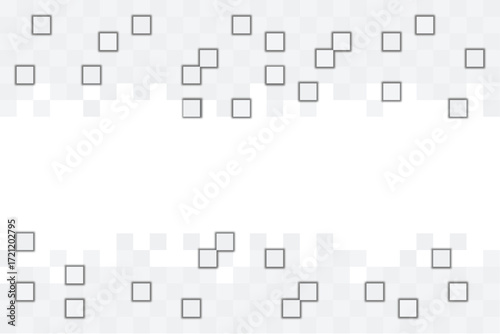 Square abstract metal background with light | Abstract modern design white-silver grid pattern background with space for your text | Modern technology digital hi tech rectangles concept background