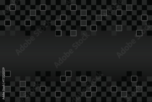 Square abstract metal background with light | Abstract modern design gray and black grid pattern background with space for your text | Modern technology digital hi tech rectangles concept background