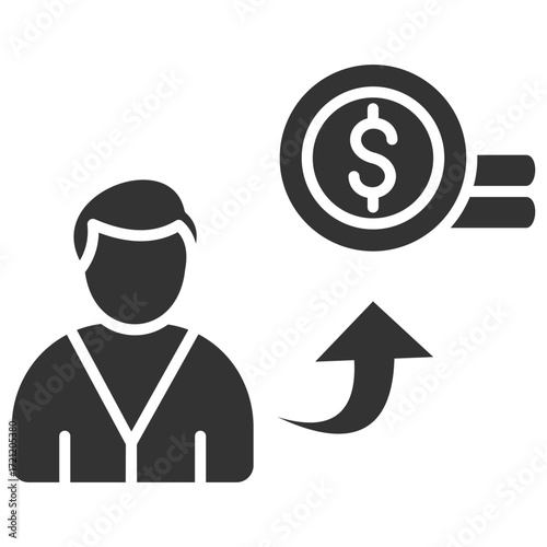Investor Glyph Icon